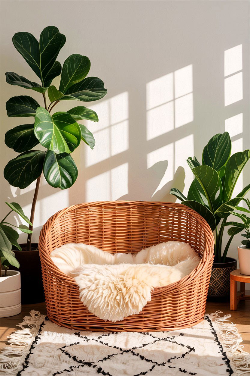 Wicker Dog Basket For Bedroom - 30 dog bed bedroom ideas