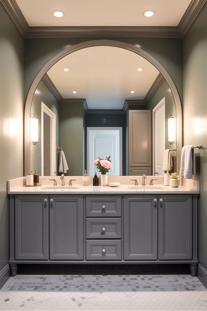 Wide Arched Bathroom Mirror - 30 arched bathroom mirror ideas