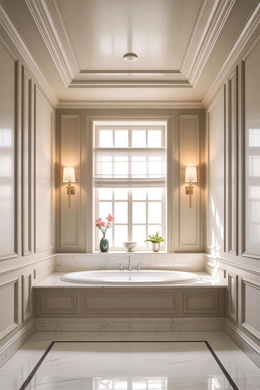 Wide Crown Molding Bathroom - 30 bathroom crown molding ideas