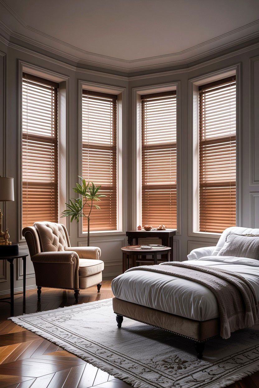Wide Slat Venetian Blinds - 30 bedroom venetian blinds
