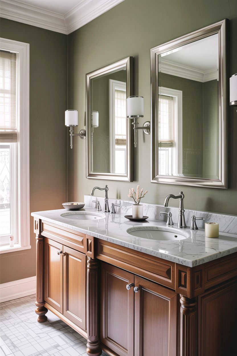 Widespread chrome bathroom faucet - 30 chrome faucet ideas