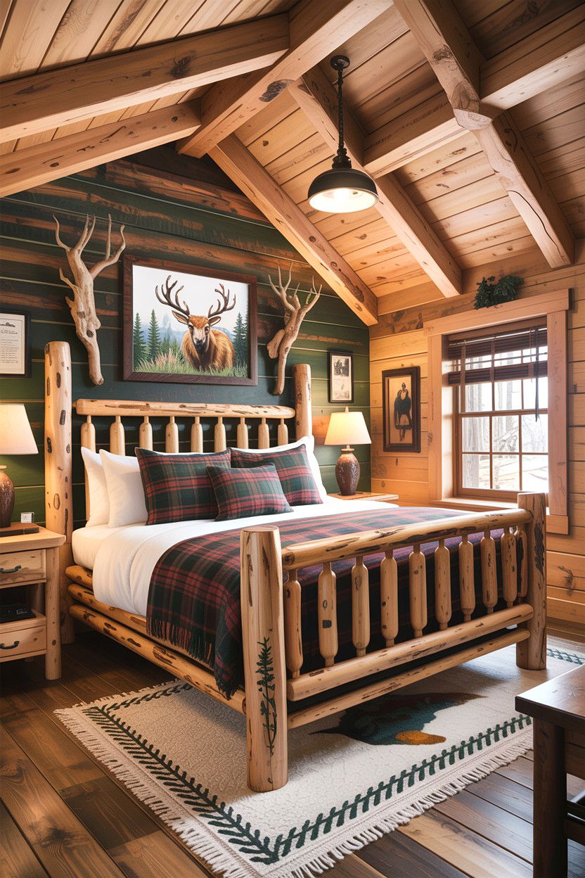 Wilderness Cabin Bedroom - 30 explorer bedroom ideas