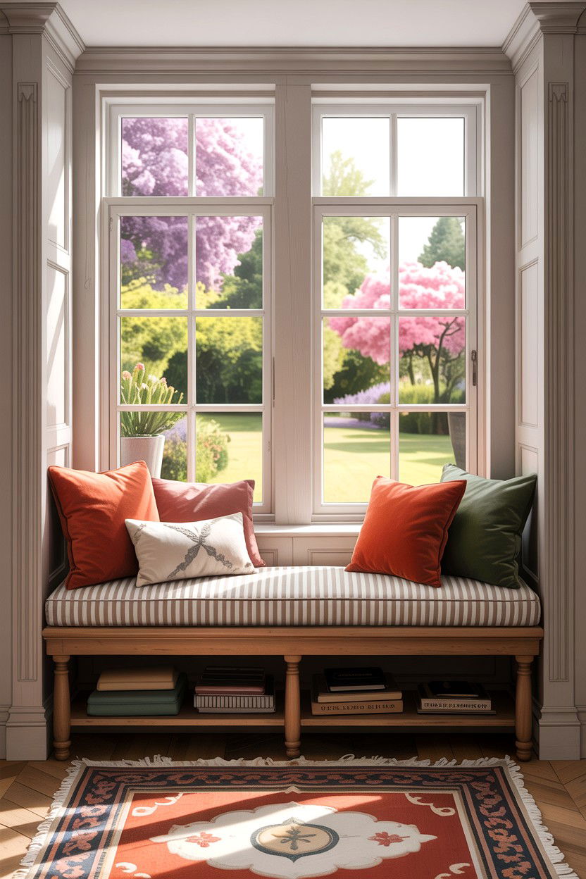 Window Bench - 30 living room English furniture ideas