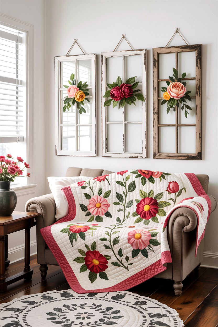 Window Frame Decor - 30 bedroom wall ideas