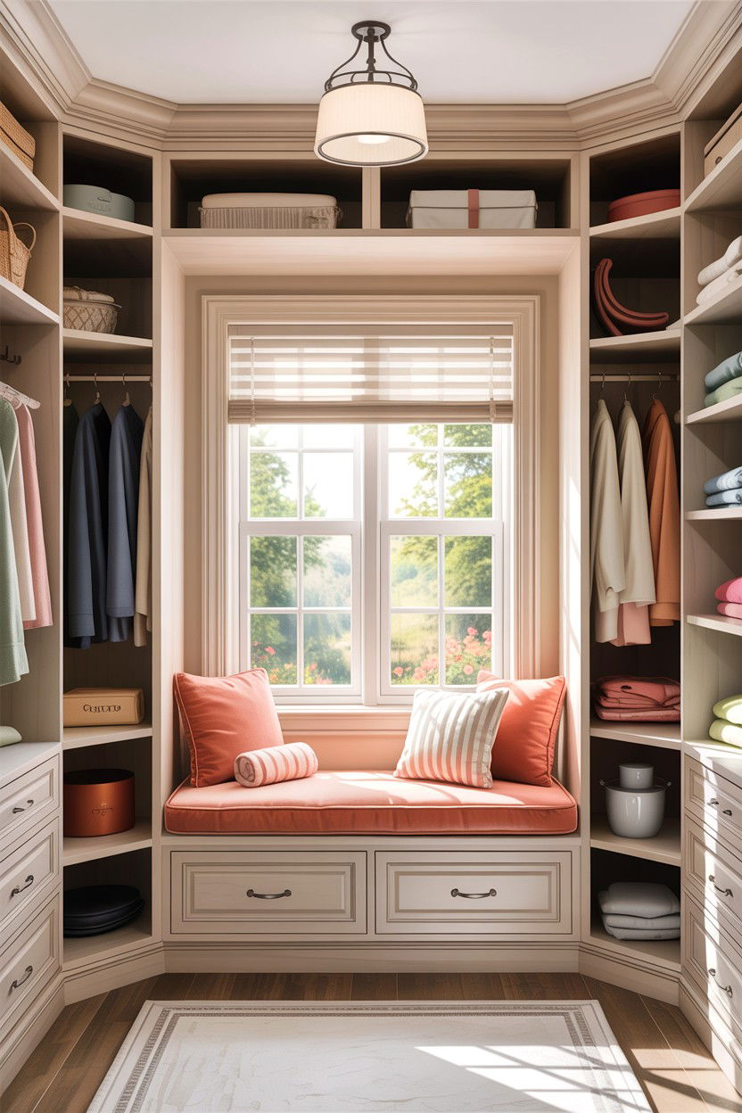 Window In Walk In Closet - 30 bedroom walk-in closet ideas