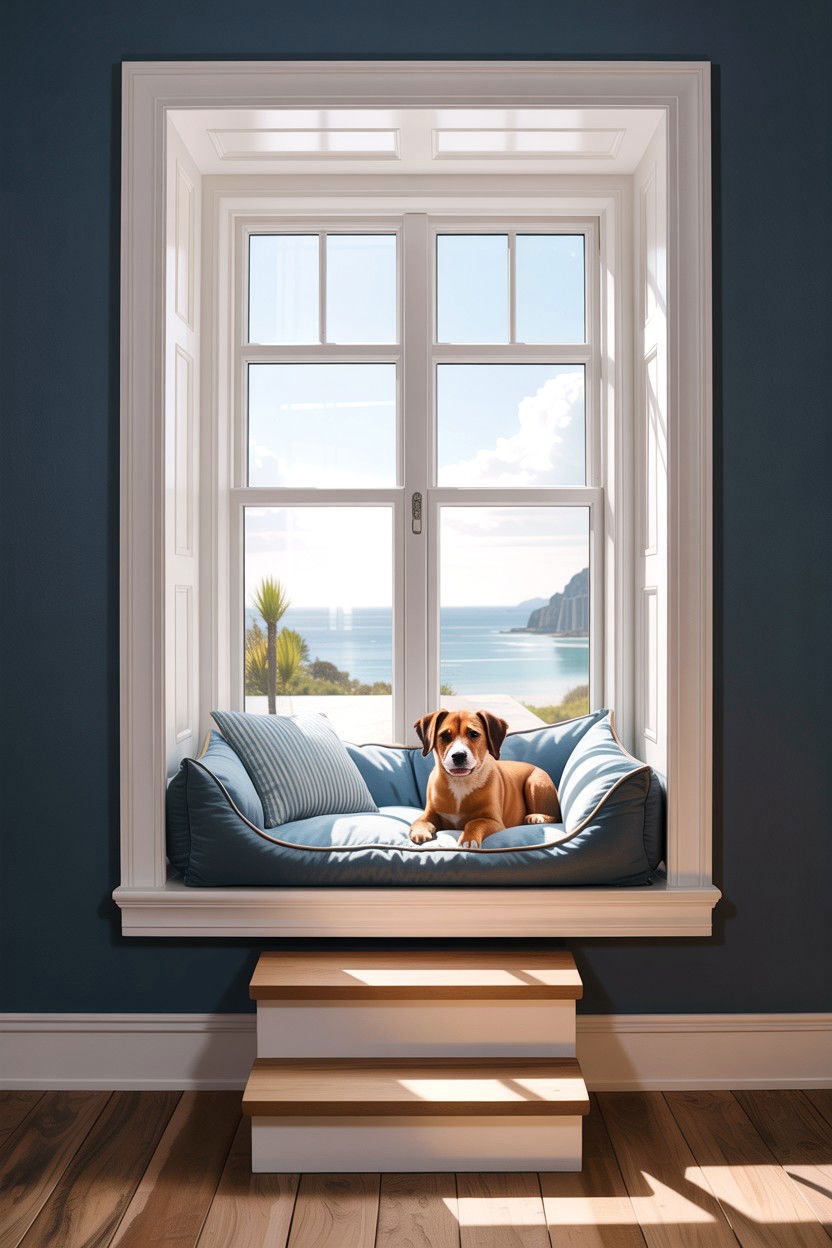 Window Nook Dog Bed - 30 dog bed bedroom ideas