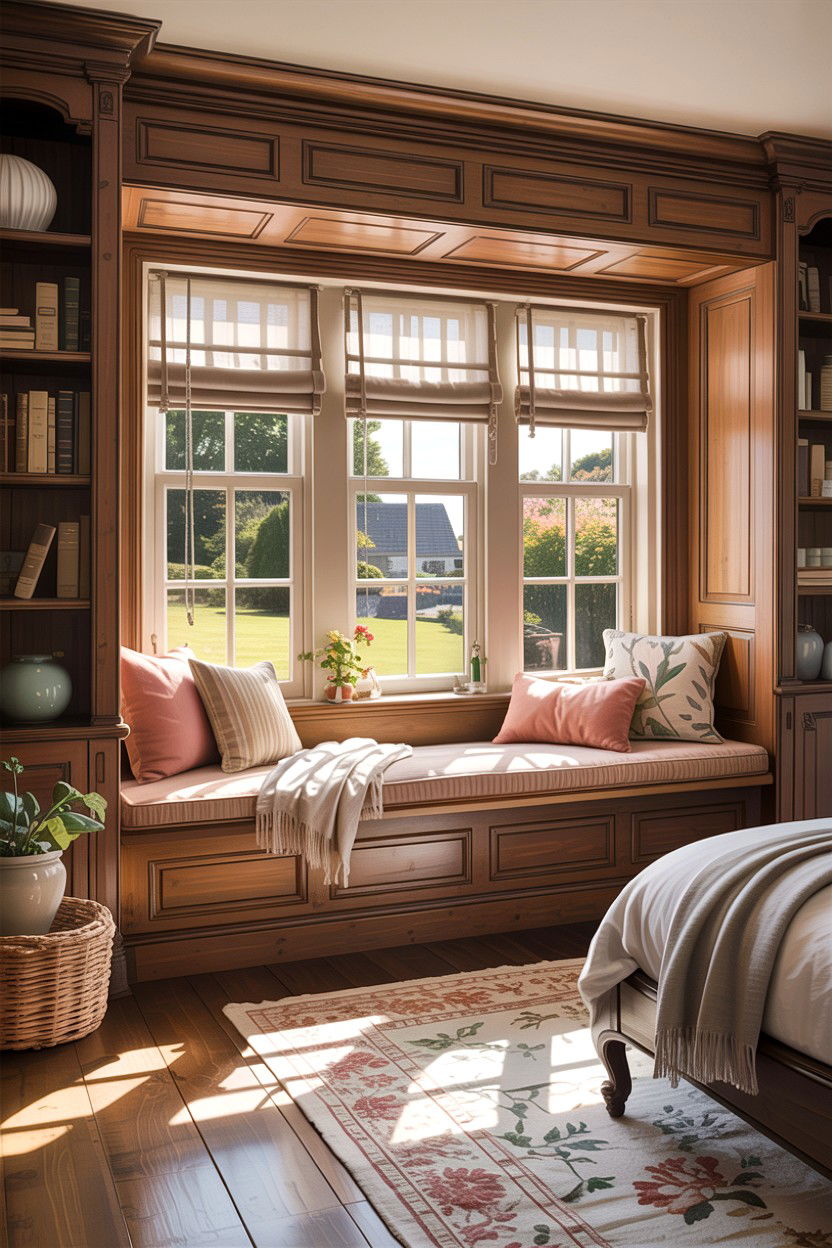 Window Seat Bedroom - 30 country house bedroom ideas