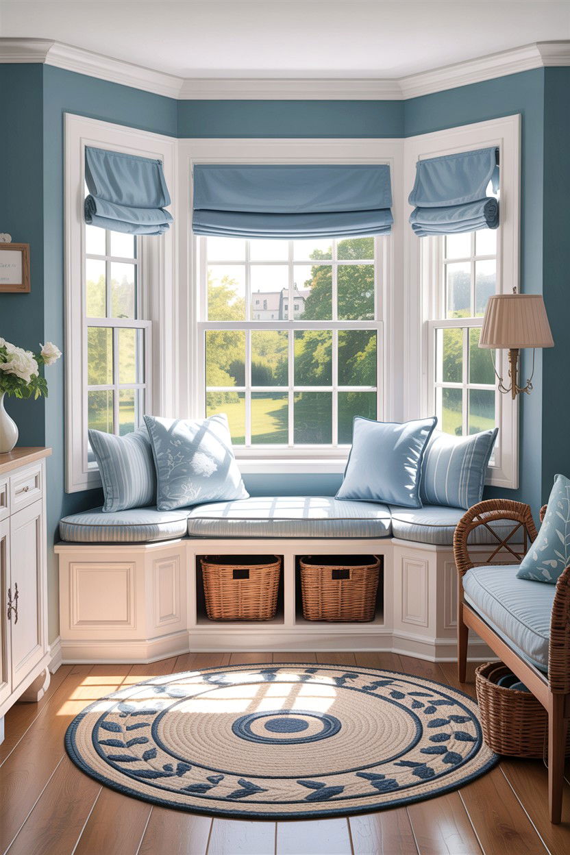 Window Seat Storage - 30 living room custom woodwork ideas