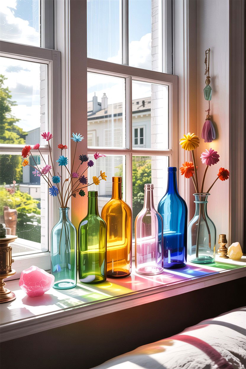 Window Sill Display - 30 bedroom collection display ideas