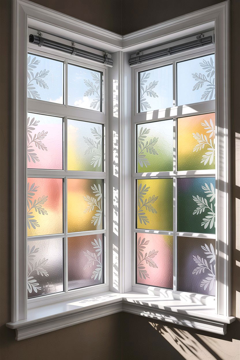 Window privacy film - 30 easy bathroom updates