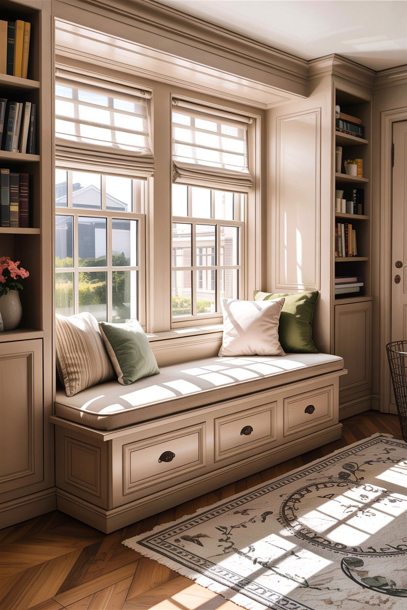 Window seat storage bench - 30 bedroom storage benches