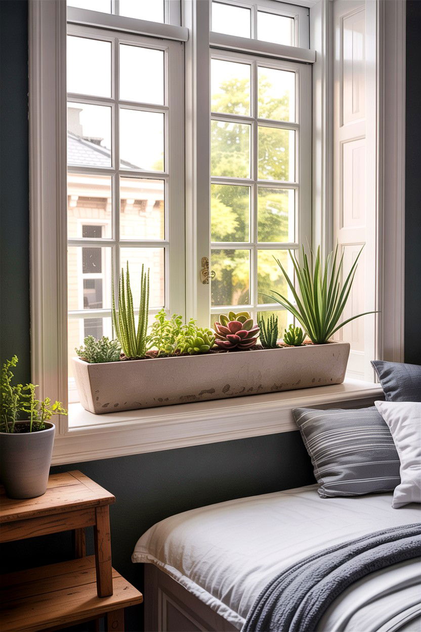Window sill planters - 30 bedroom planters