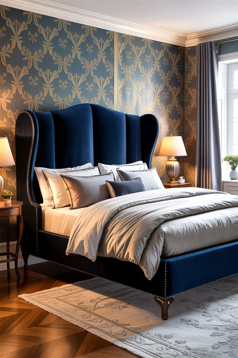 Wingback Bed Frame Style - 30 bedroom bed ideas