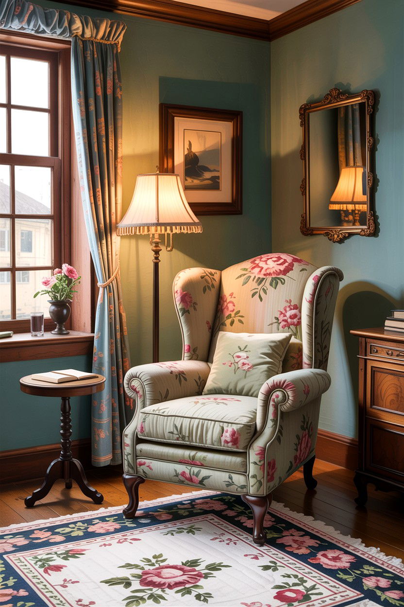 Wingback Chair - 30 Edwardian bedroom ideas
