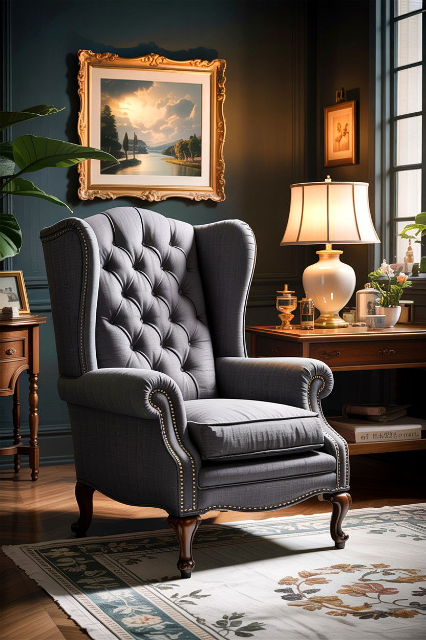 Wingback Chair - 30 bedroom accent chairs