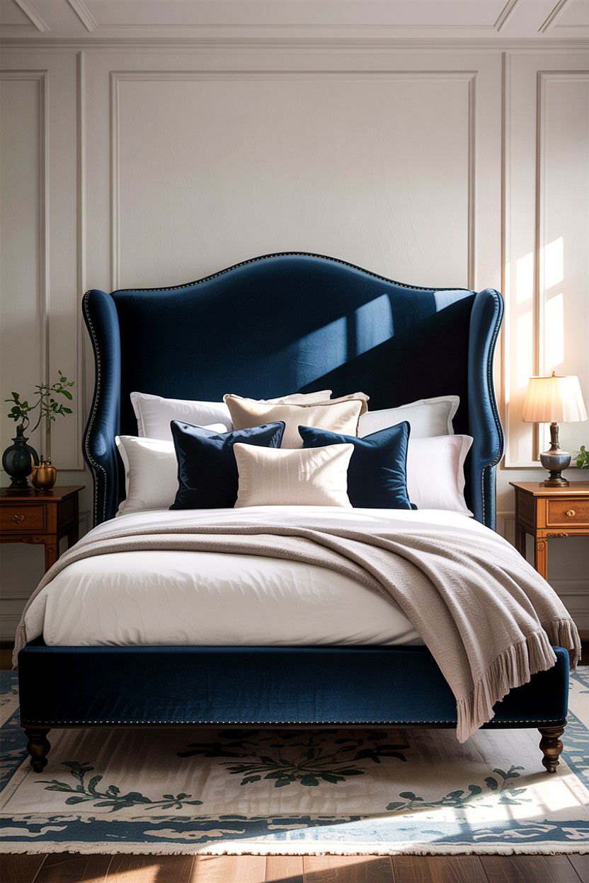 Wingback Headboard - 30 bedroom headboard ideas