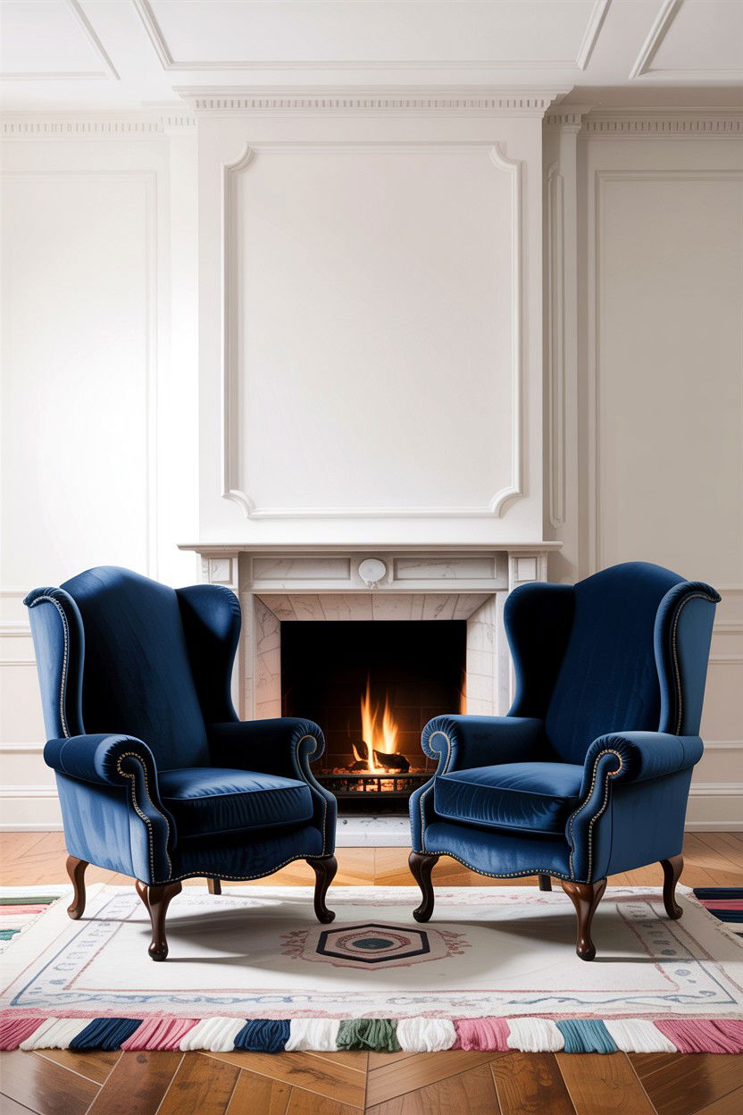 Wingback armchair - 30 living room Georgian furniture ideas