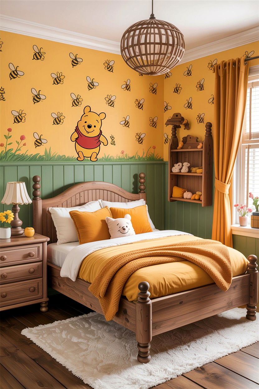 Winnie The Pooh Bedroom - 30 character home bedroom ideas