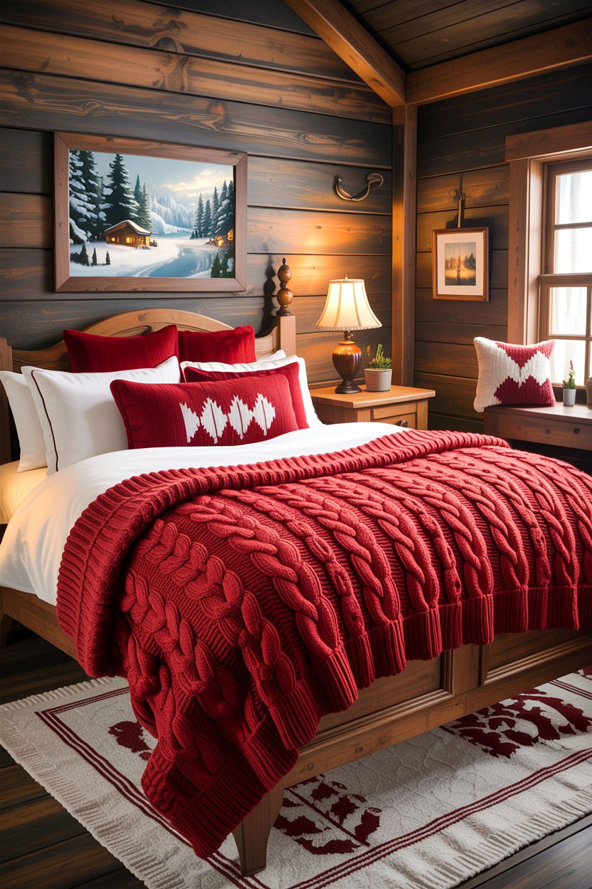 Winter Knit Blanket - 30 bedroom knit blankets
