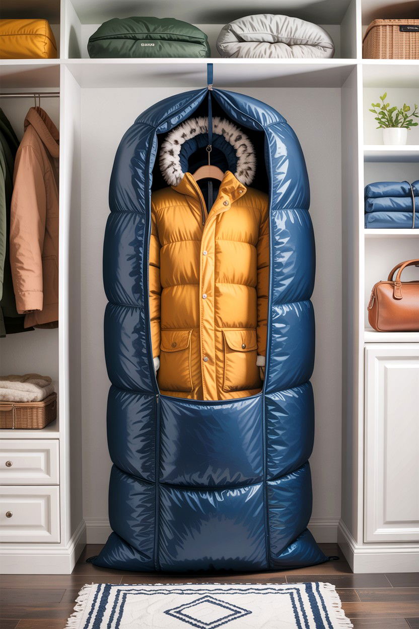Winter coat storage bag - 30 bedroom garment bags