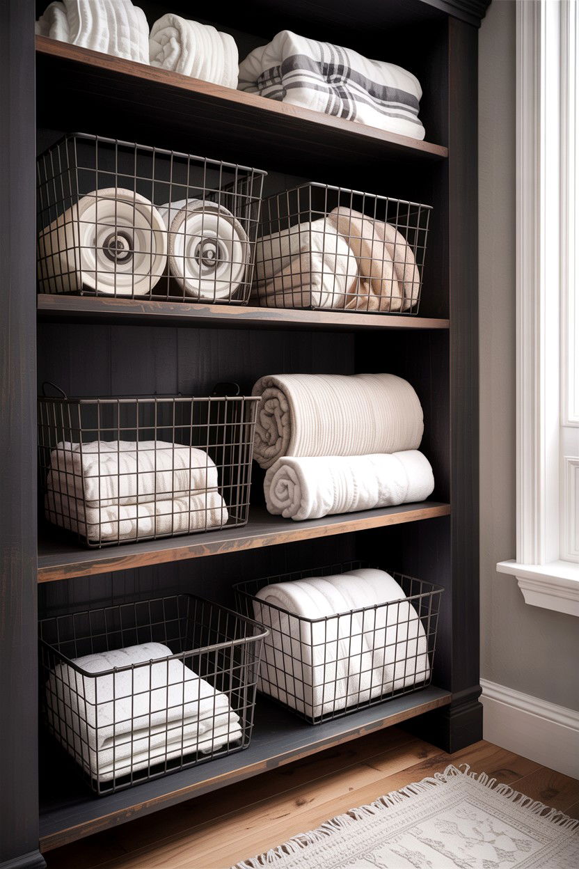 Wire Baskets - 30 bedroom storage containers