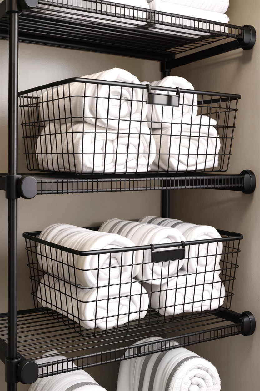 Wire Storage Baskets - 30 bedroom storage bins