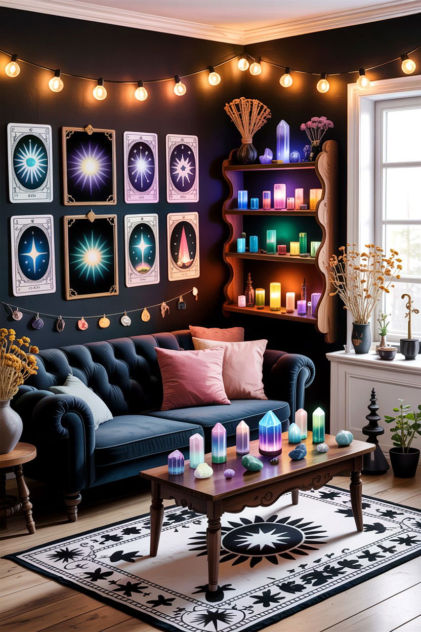Witchy Aesthetic Living Room - 30 gothic living room ideas