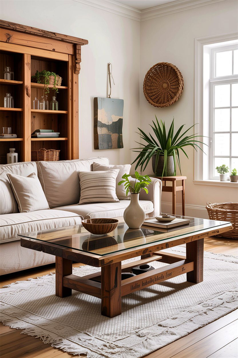 Wood And Glass Coffee Table - 30 living room glass coffee tables