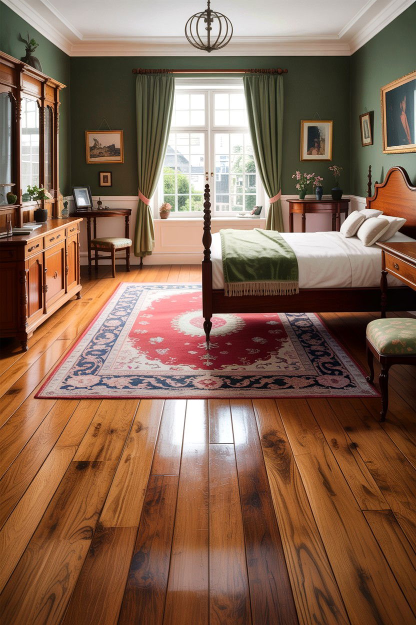 Wood Floor - 30 Edwardian bedroom ideas