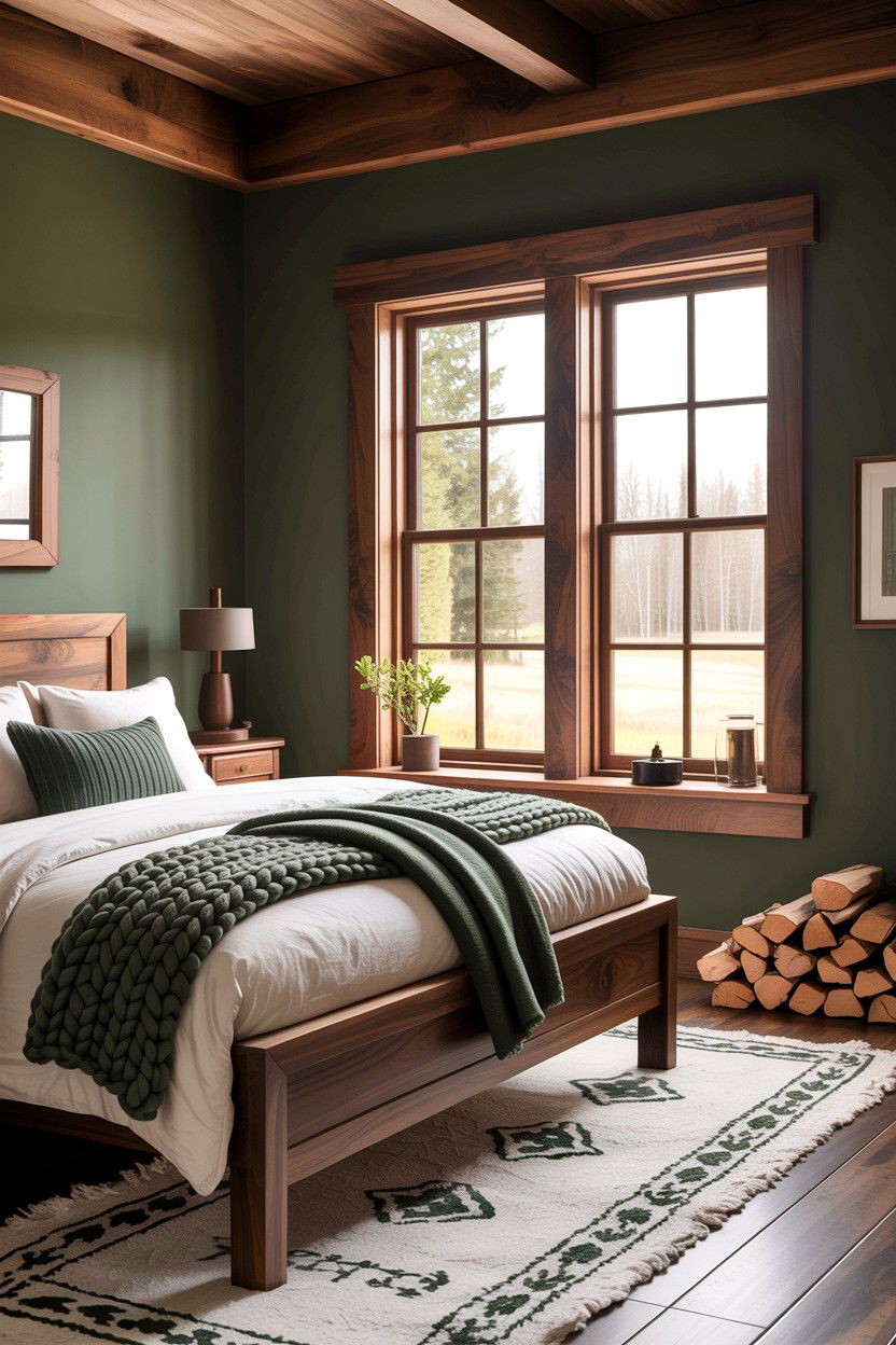 Wood Frame Picture Window - 30 bedroom picture windows