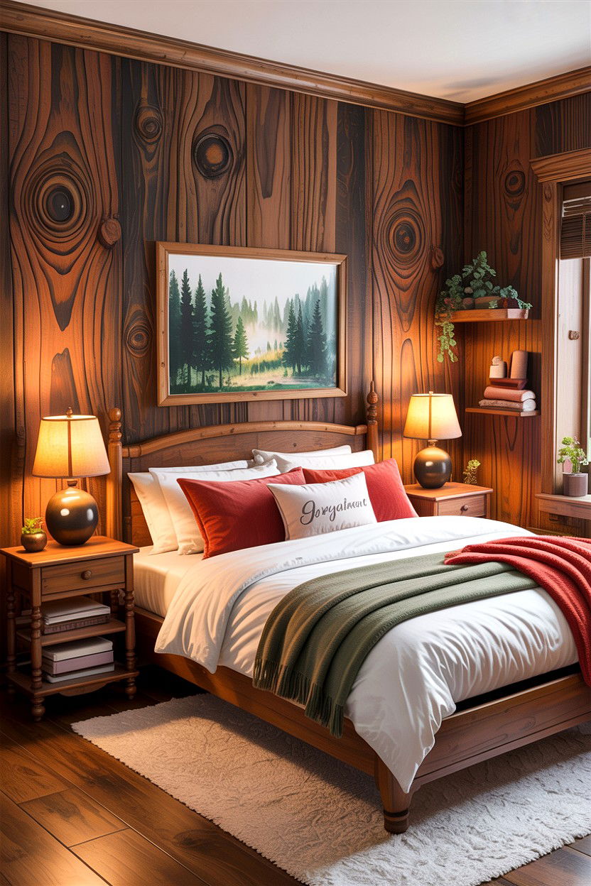 Wood Grain Wallpaper - 30 bedroom textured wallpapers