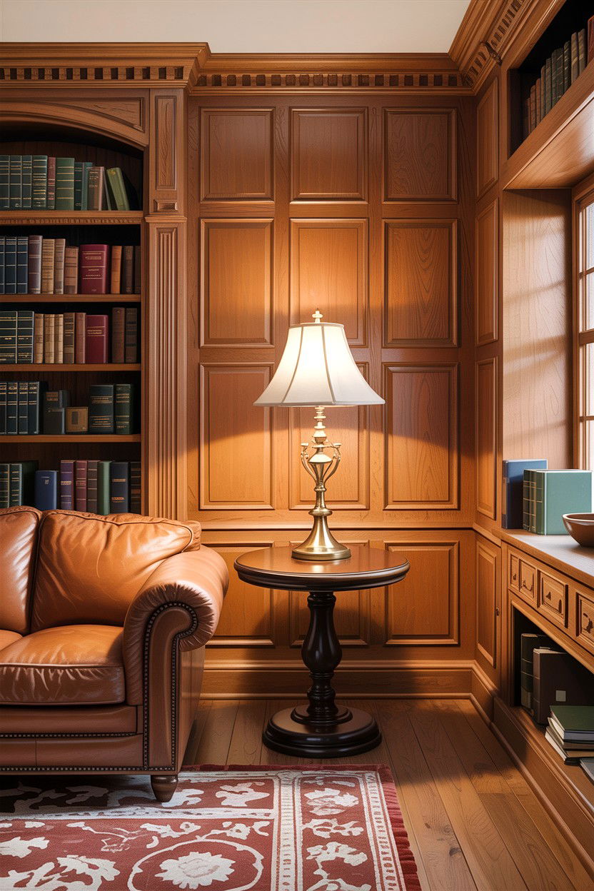 Wood Paneled Living Room - 30 country house living room ideas