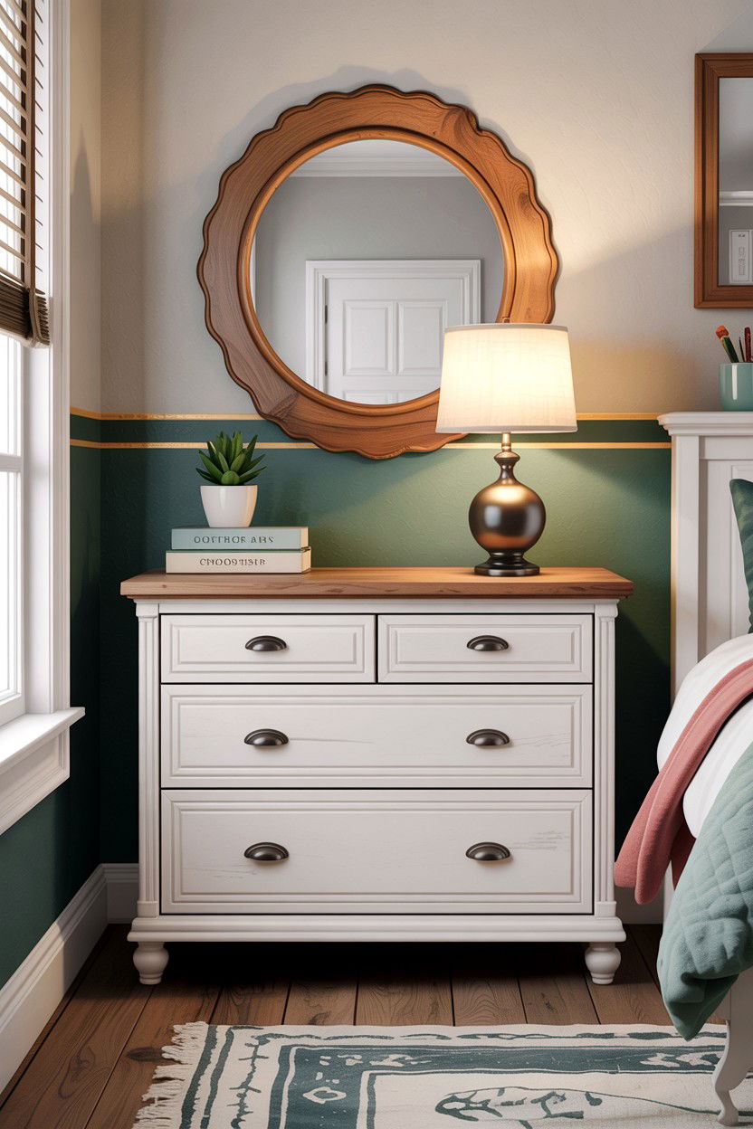 Wood Top White Dresser - 30 bedroom white dressers