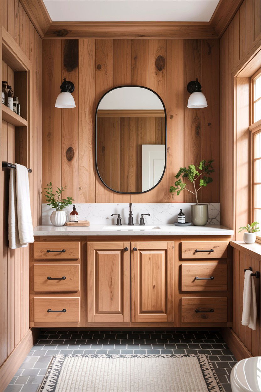 Wood board and batten bathroom - 30 bathroom board and batten ideas