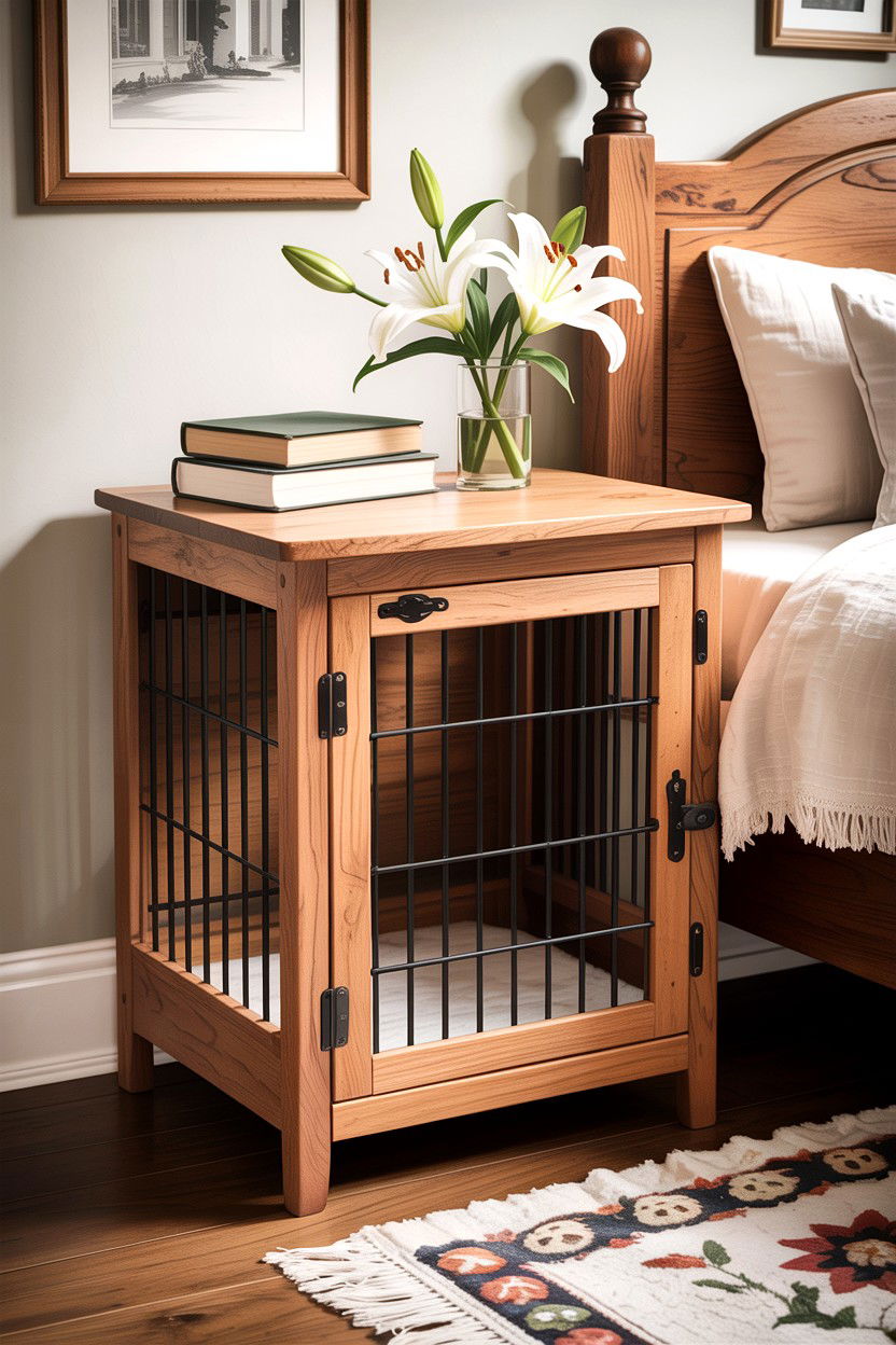 Wooden Dog Crate Furniture - 30 dog bed bedroom ideas