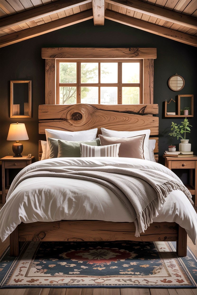 Wooden Headboard - 30 bedroom headboard ideas