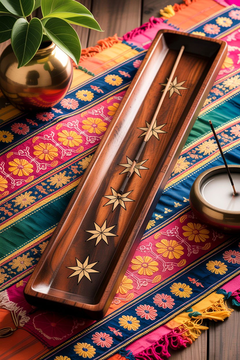Wooden Incense Tray - 30 bedroom incense holders