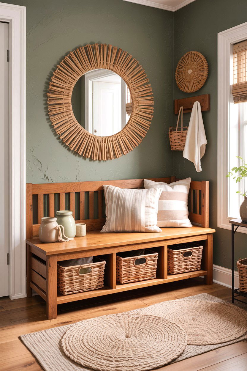 Wooden Storage Bench - 30 bedroom benches