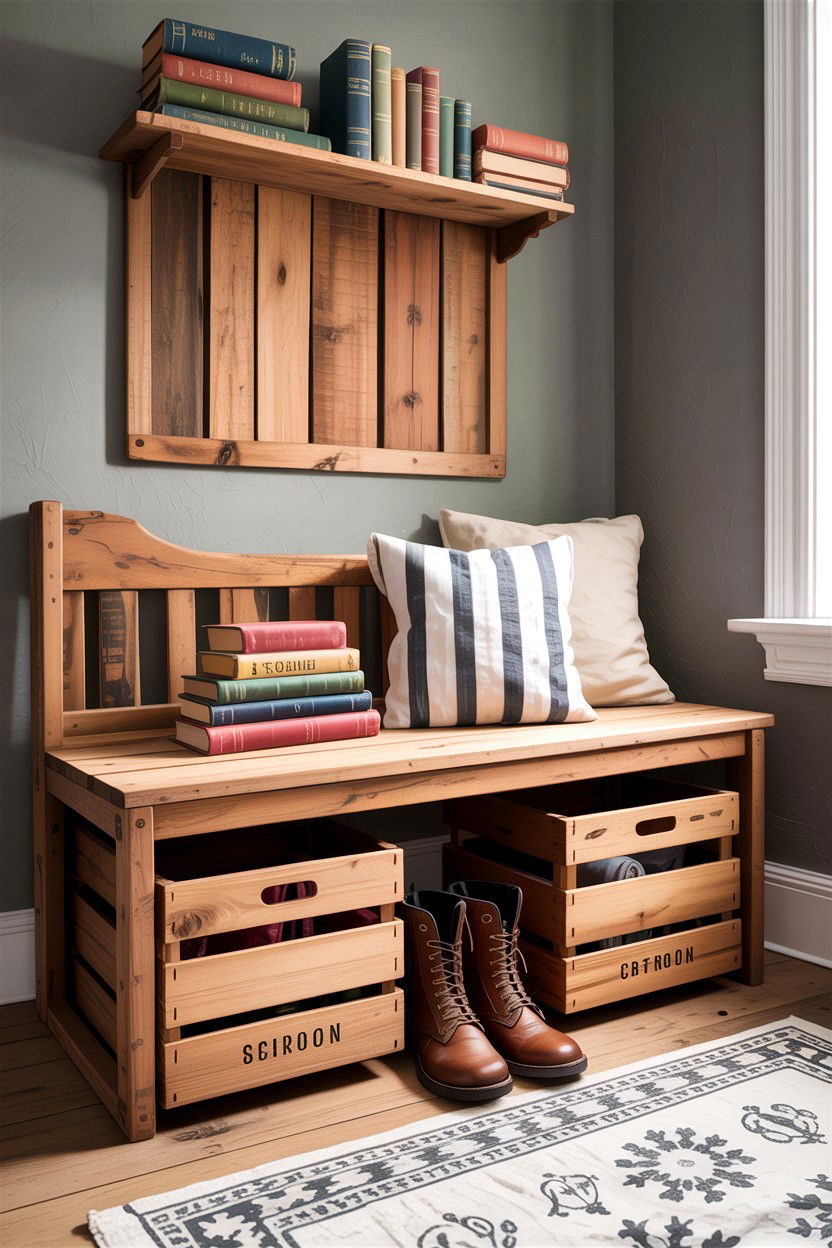 Wooden Storage Crates - 30 bedroom storage bins