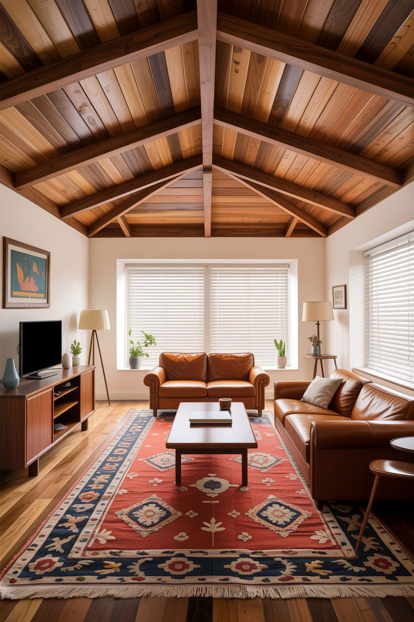 Wooden false ceiling living room - 30 living room false ceiling designs