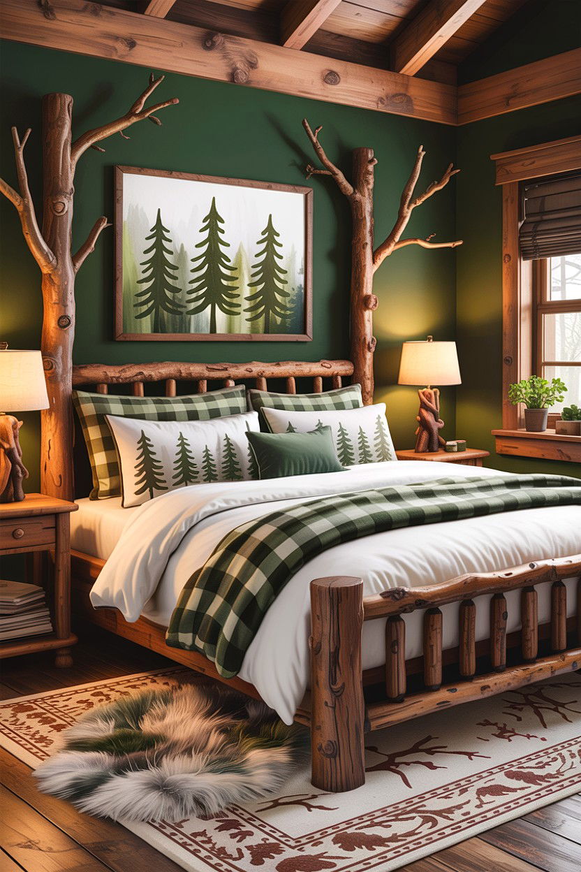 Woodland Bedroom - 30 animal themed bedroom ideas
