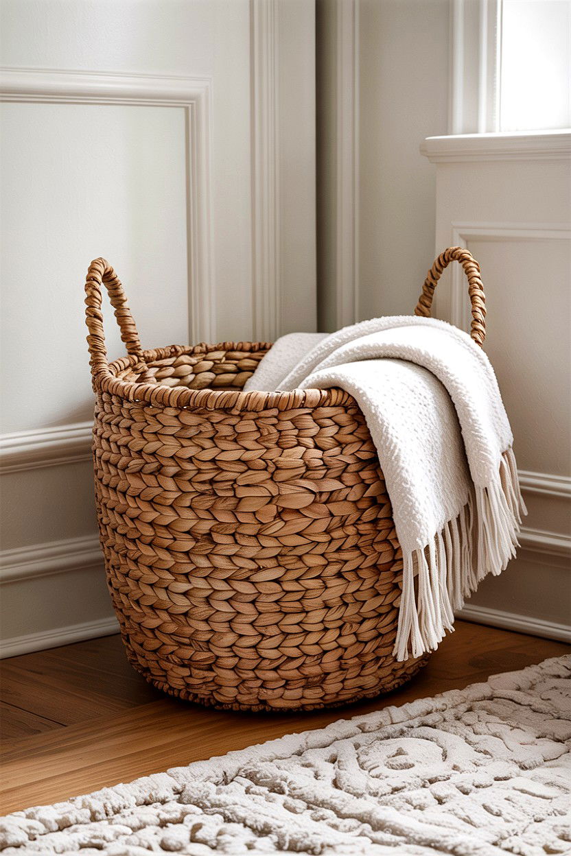 Woven Basket - 30 bedroom decorative objects