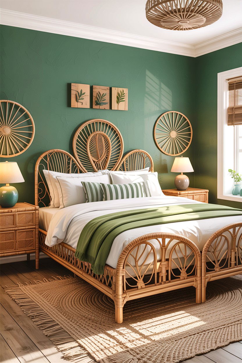 Woven Rattan Furniture Bedroom - 30 handcrafted bedroom ideas