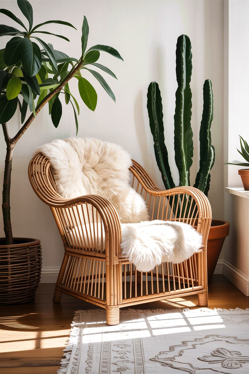 Woven Willow Armchair - 30 living room Santa Fe furniture ideas