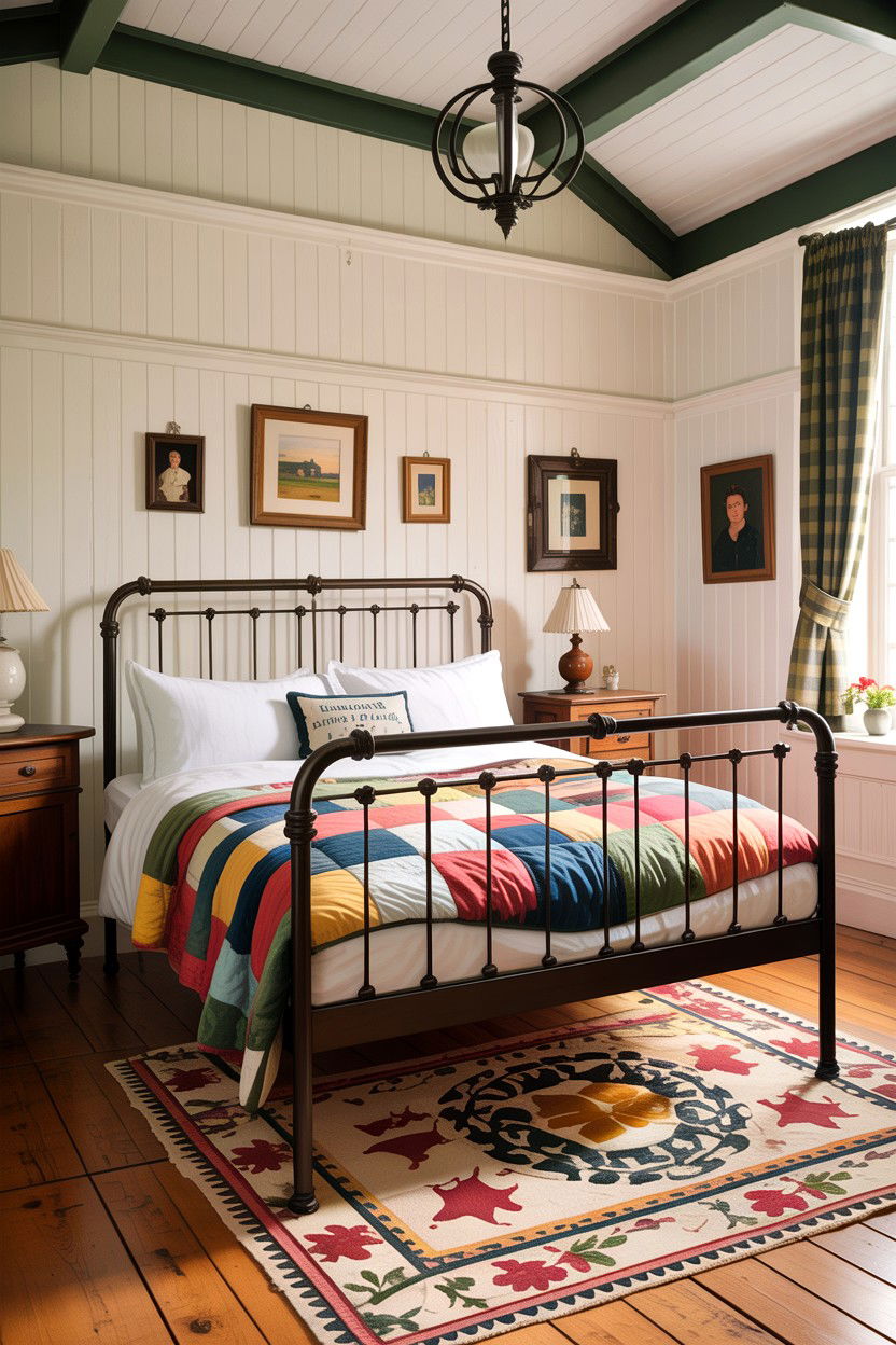 Wrought Iron Bed - 30 Edwardian bedroom ideas