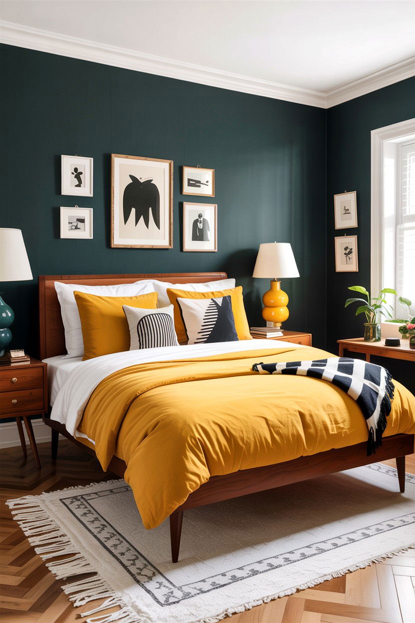 Yellow Mustard Bedspread - 30 bedroom bedspreads