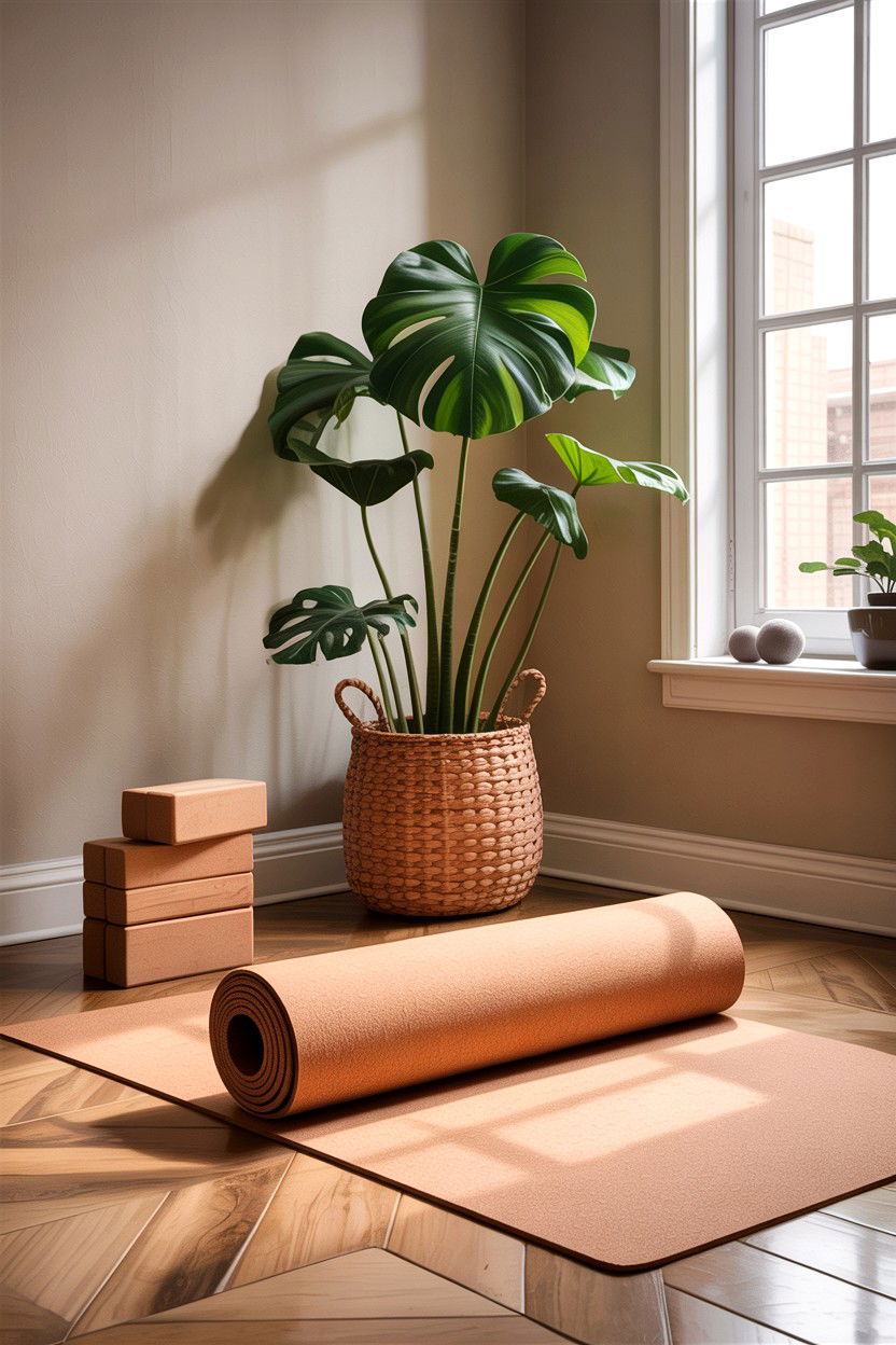 Yoga Exercise Area - 30 bedroom corner ideas