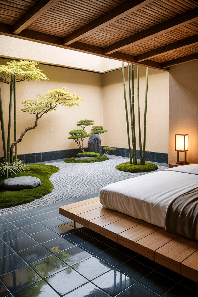 Zen Bedroom Garden Terrace - 30 bedroom with terrace ideas