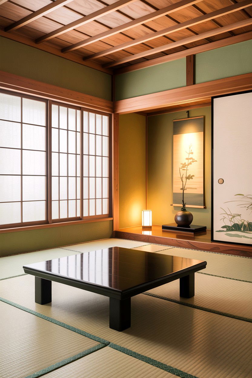 Zen Living Room Tatami Mat - 30 handwoven living room ideas