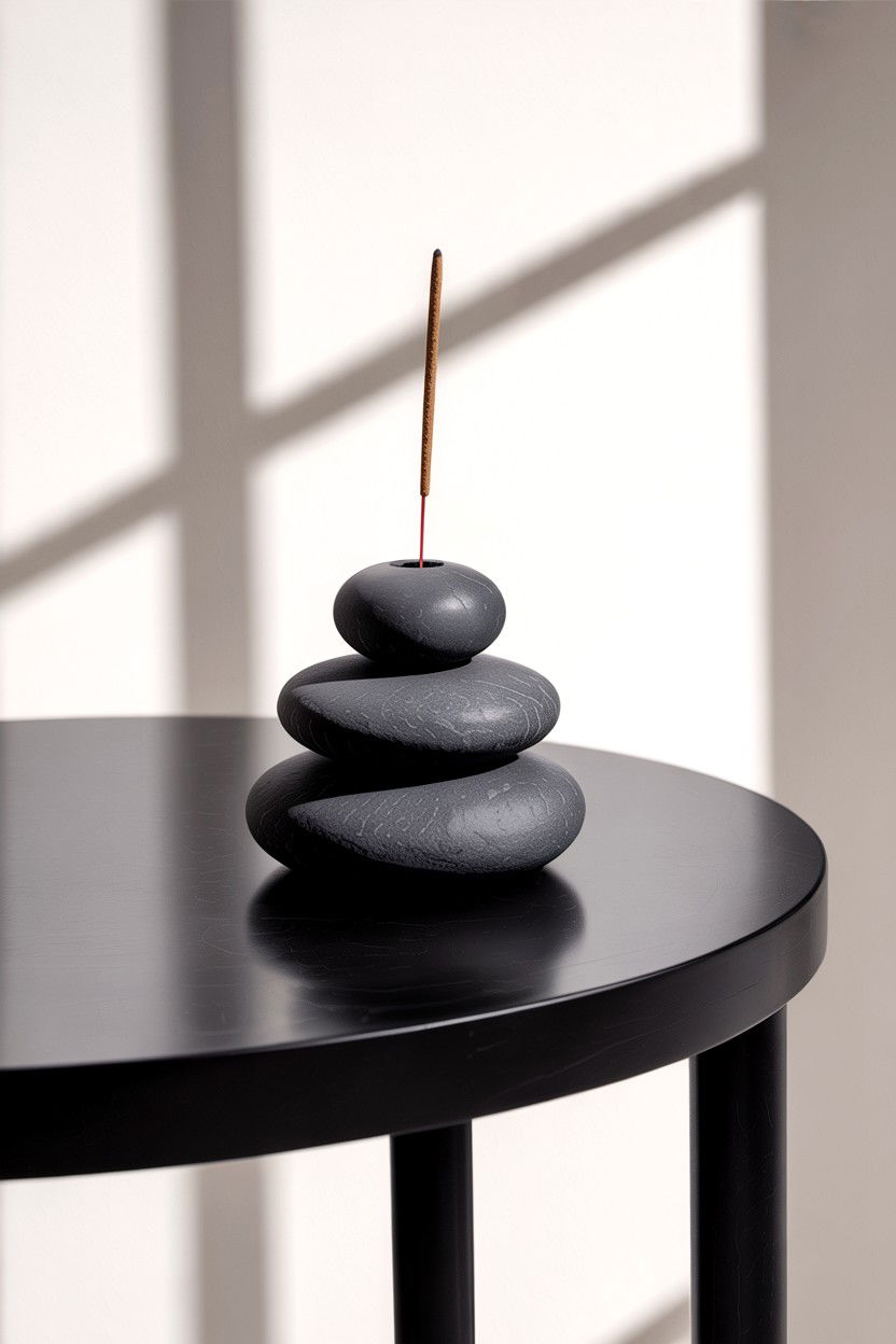 Zen Stone Incense Burner - 30 bedroom incense holders
